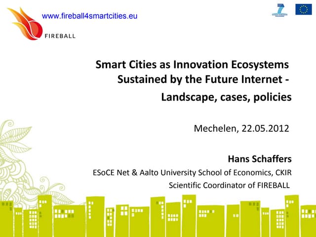 Apollon - 22/5/12 - 16:00 - Smart Open Cities and the Future Internet