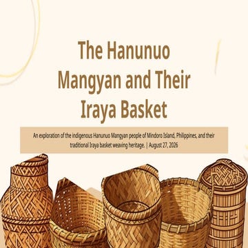 Exploring the Hanunuo Mangyan and Their Iraya Basket Weaving Heritage ...