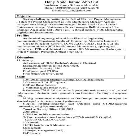 Hany Abdel Hamed Abo Oaf