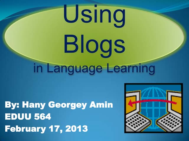 Using Blogs in language learning