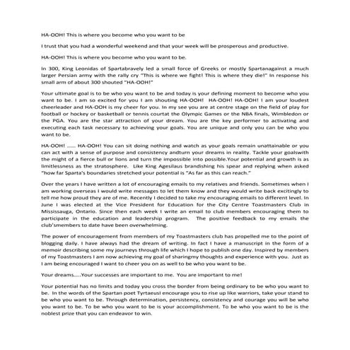 HA-OOH: This is where you become who you want to be