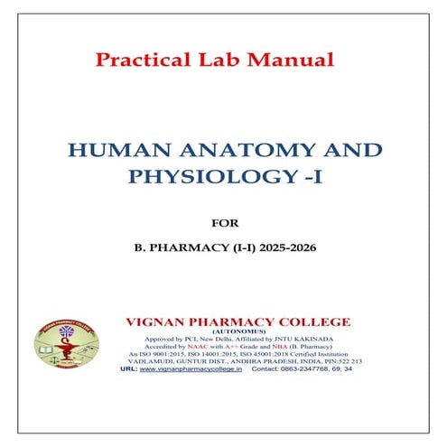 Human Anatomy and Physiology - I Practical Manual.pdf