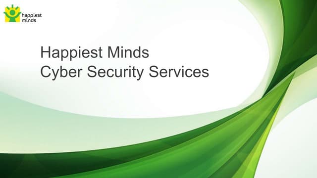 Cyber Security Needs and Challenges