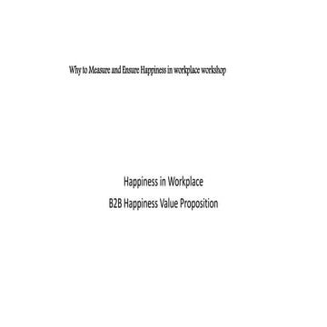 Happiness in the workplace - SmartCitti Product