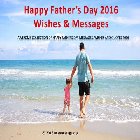 Happy Fathers Day 2016 Text Messages and Wishes