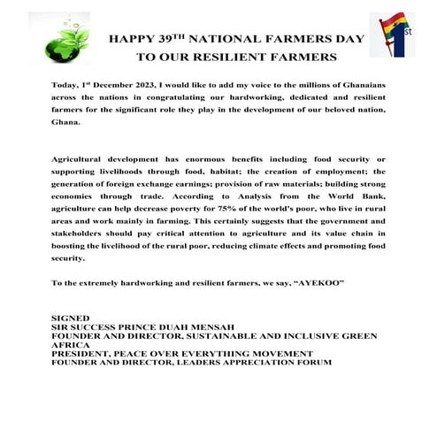 HAPPY 39TH NATIONAL FARMERS DAY CELEBRATION- SUCCESS PRINCE DUAH MENSAH.pdf