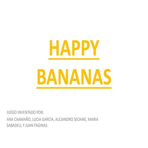 Gamificación_'Happy bananas'