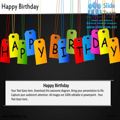 Happy birthday powerpoint presentation slides.