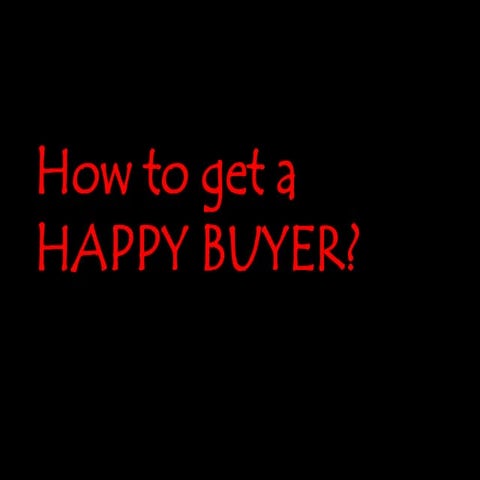 Happy buyer