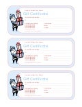 Happy Holidays From Name Gift Certificate