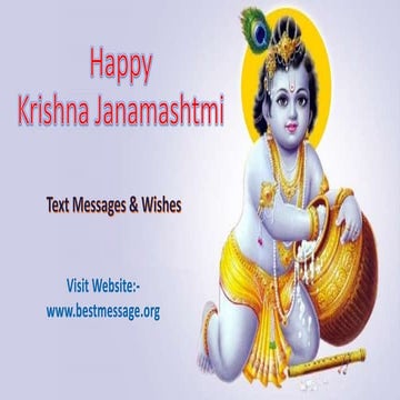 Beautiful Happy Janmashtami Text Messages & Wishes