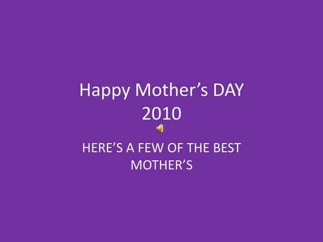 Happy Mother’S Day