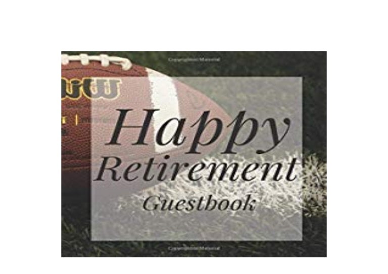 LIBRARY [O.N.L.I.N.E] Happy Retirement Guestbook Football Coach Guest…