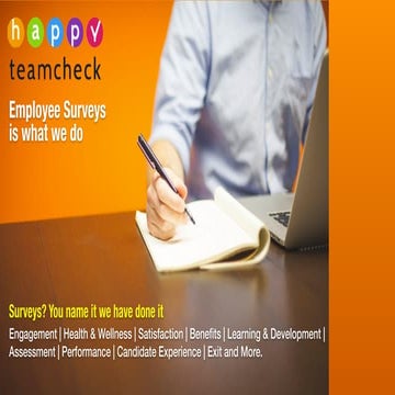 Happy Team Check - Our Story & Journey