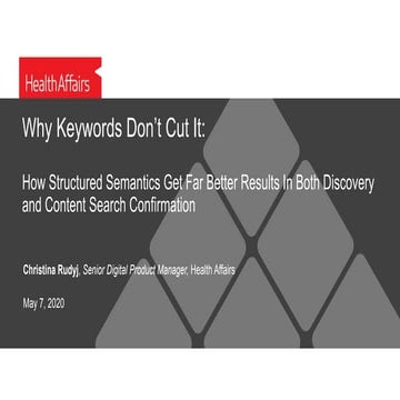Health Affairs - Why Keywords Don't Cut It