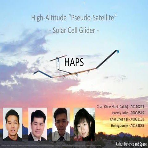 High-Altitude Solar Glider for Internet Access