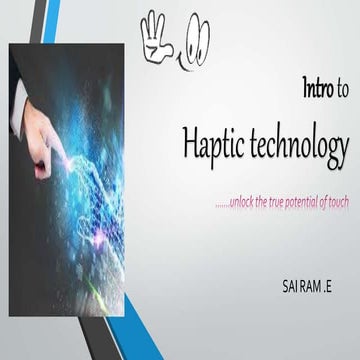 presentation on Haptic Technology