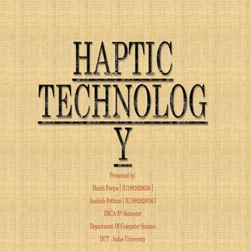 Haptic technology