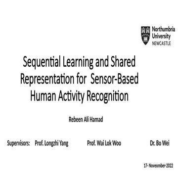 Human activity recognition from sensor data