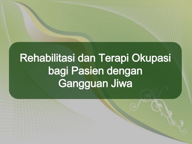 Harbang Terapi Okupasi