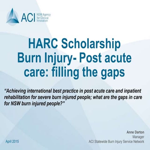 Anne Darton, Agency for Clinical Innovation