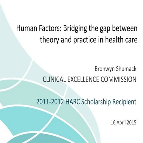 Bronwyn Shumack, Clinical Excellence Commission