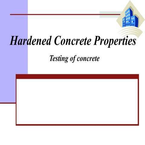 Hardened concrete 1