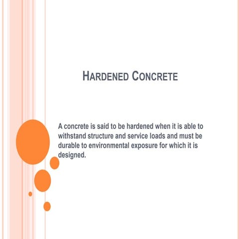 Hardened concrete
