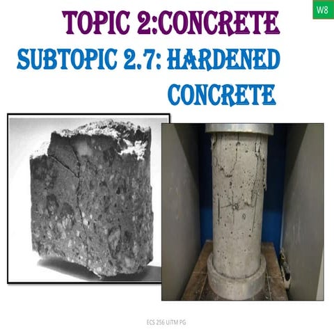 Hardened concrete