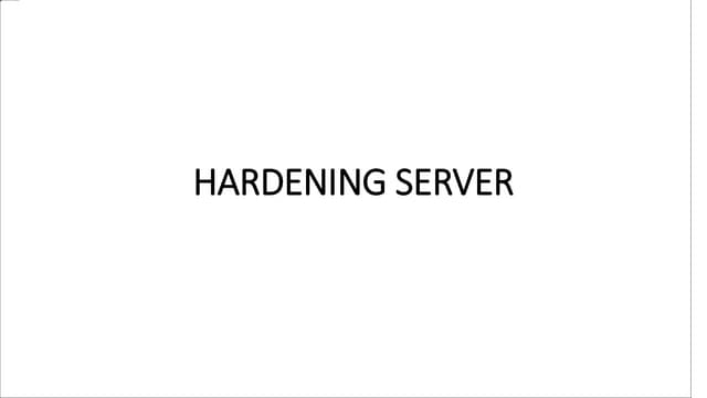 hardenning Operating System Server Berbasis Linux