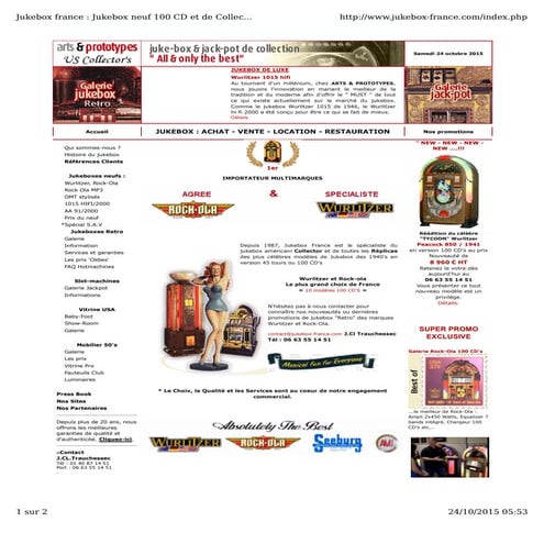 Les jukebox de jukebox-france | PDF