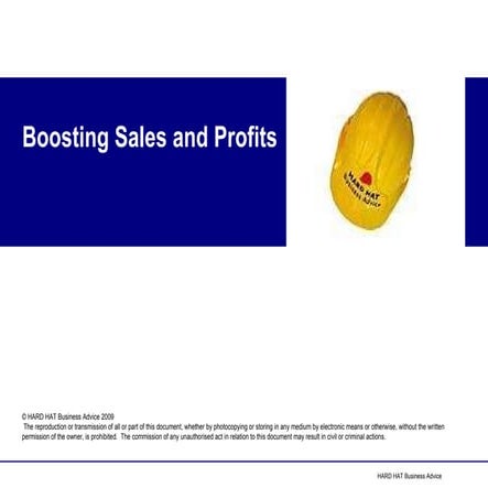 Hard hat boosting profits & sales
