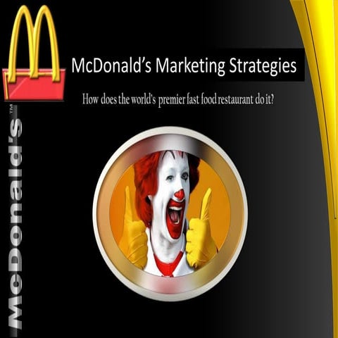 McDonald's marketing strategy