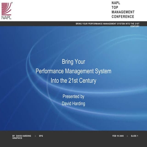 David Harding | Performance Management System | Indianapolis