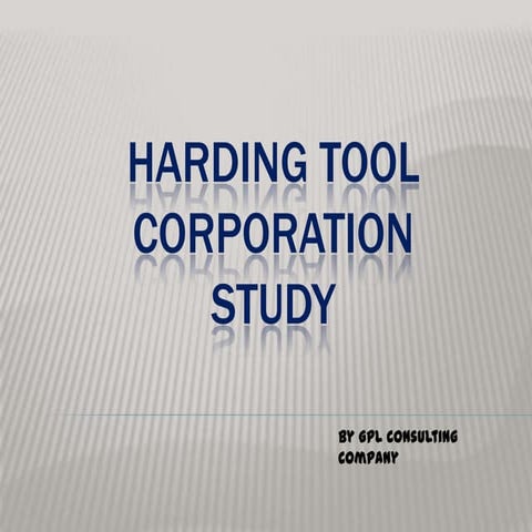 Harding tool corporation
