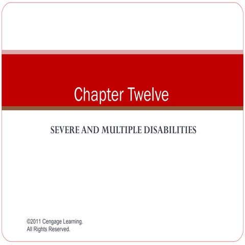 Human Exceptionality Chapter 12