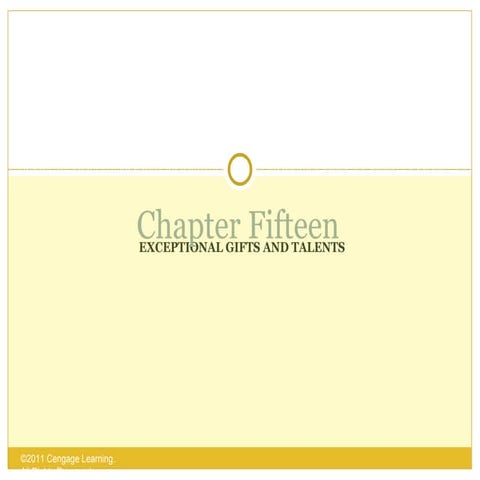 Human Exceptionality Chapter 15