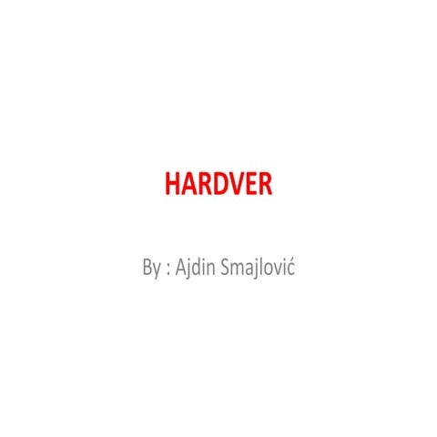 Hardver Prezentacija | PPT