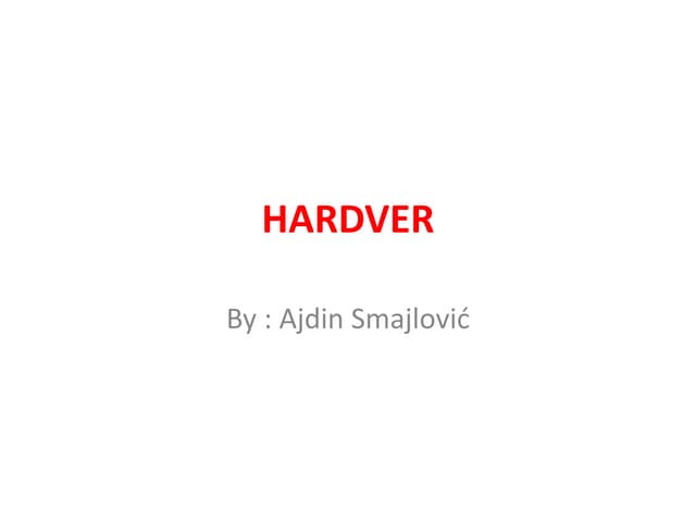 Softver i hardver | PPSX
