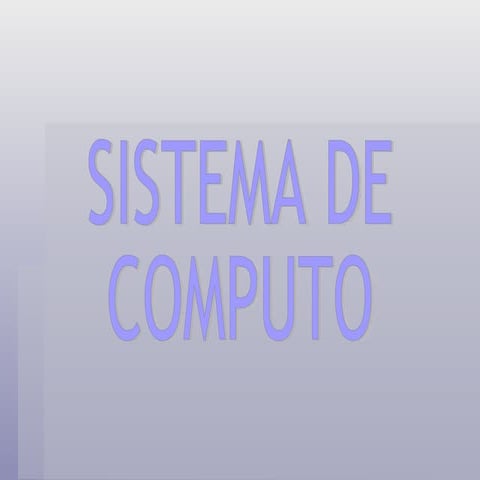 Sistema de computo