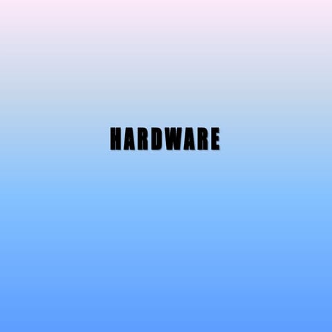 Componentes que identifican en hardware en una computadora | PPTX