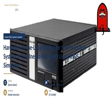 Hardware-in-the-Loop Testing of Protection Systems in Low-Inertia ...