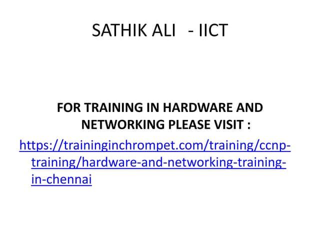 Hardware and networking detailed ppt