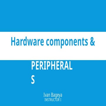 Hardware components.  the motherboard, power supply, and expansion cards.pptx