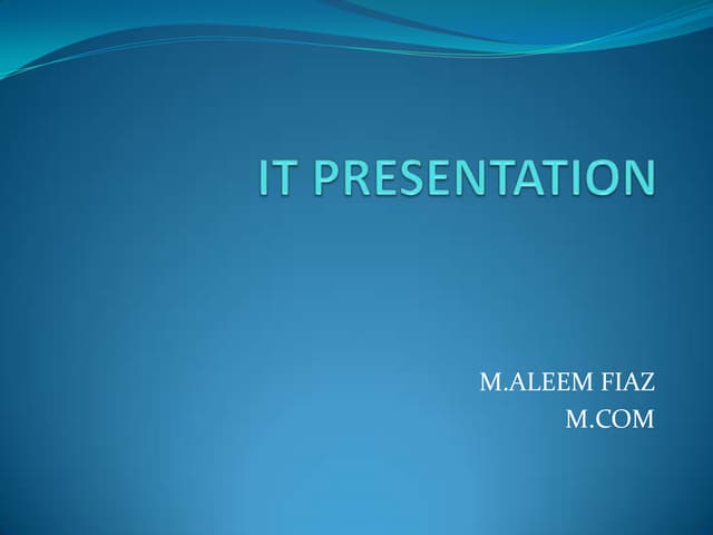 Hardware it presentation