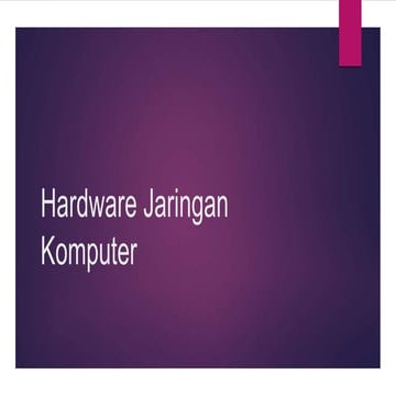 Hardware jaringan general