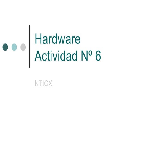 Componentes del hardware