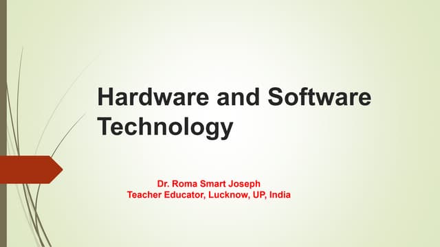 Hardware software approach of Educational Technology