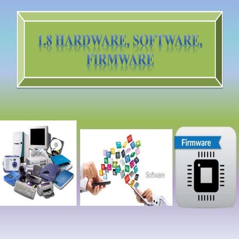 Hardware, software y firmware | PPT