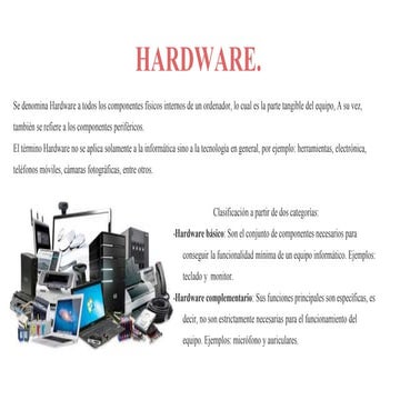 Hardware,software, sistema operativo | PPTX